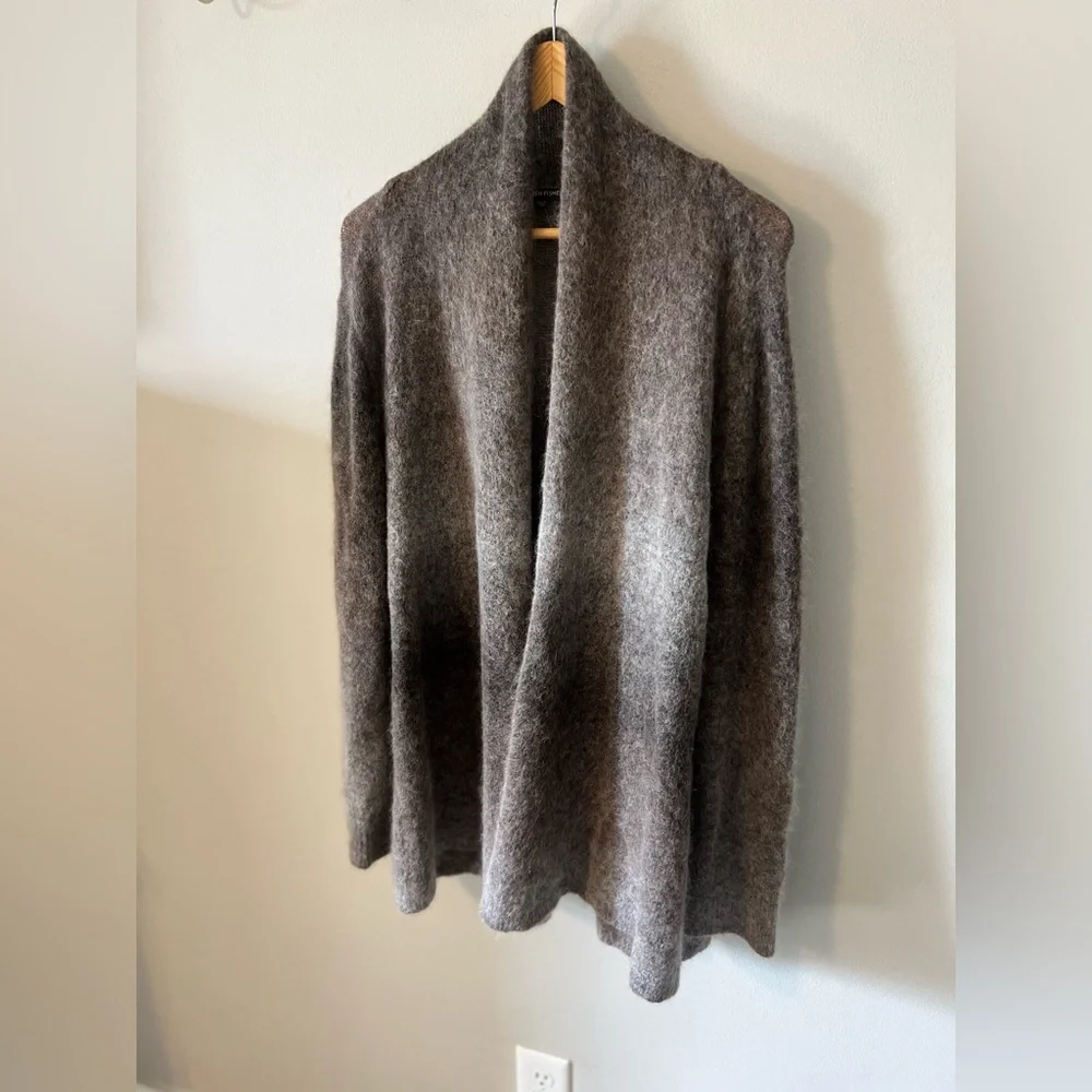 Eileen Fisher Mohair Ombre Long Open Cardigan XL - Picture 3 of 9